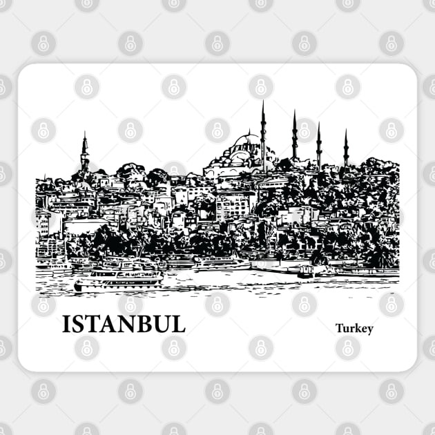 Istanbul Turkey Magnet by Lakeric